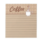 Coffee Grocery Shopping List Kitchen Notepad Gift
