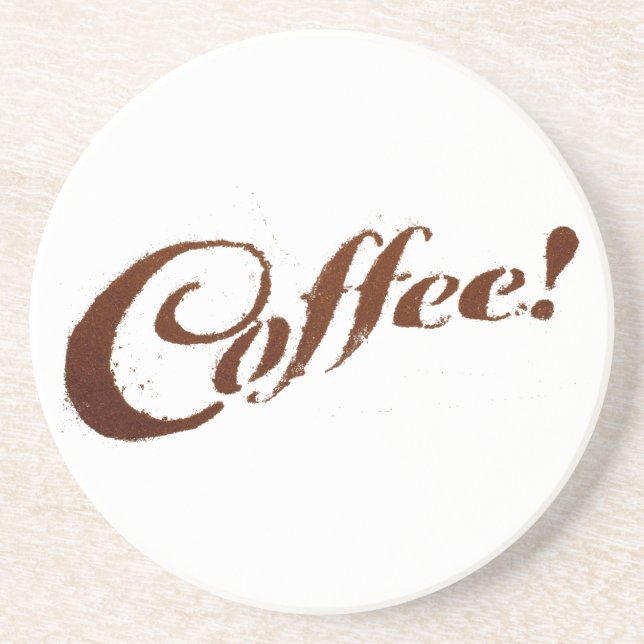 Coffee Grounds Coffee - Coaster (Front)