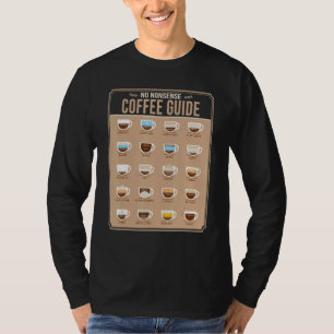 Coffee Guide Barista Cappuccino I Drink A Lot Of C T-Shirt