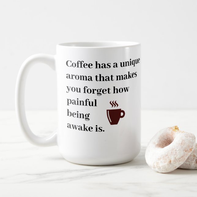 Coffee has a unique aroma mug (With Donut)