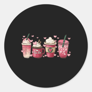 Coffee He Iced Coffee Day Classic Round Sticker