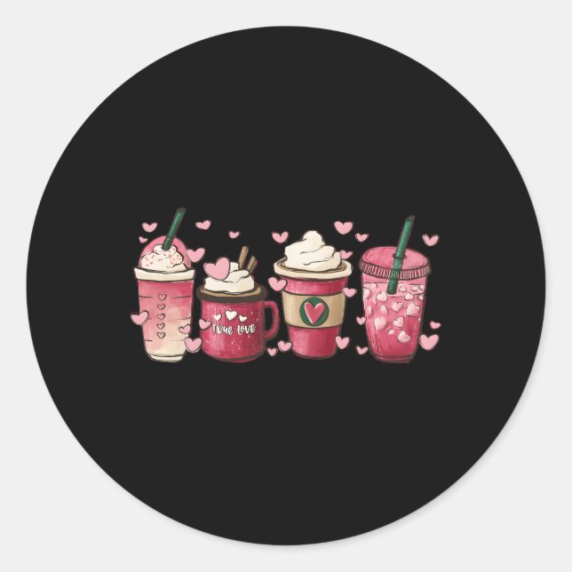 Coffee He Iced Coffee Day Classic Round Sticker (Front)