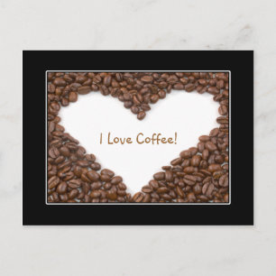 Coffee Heart Postcard