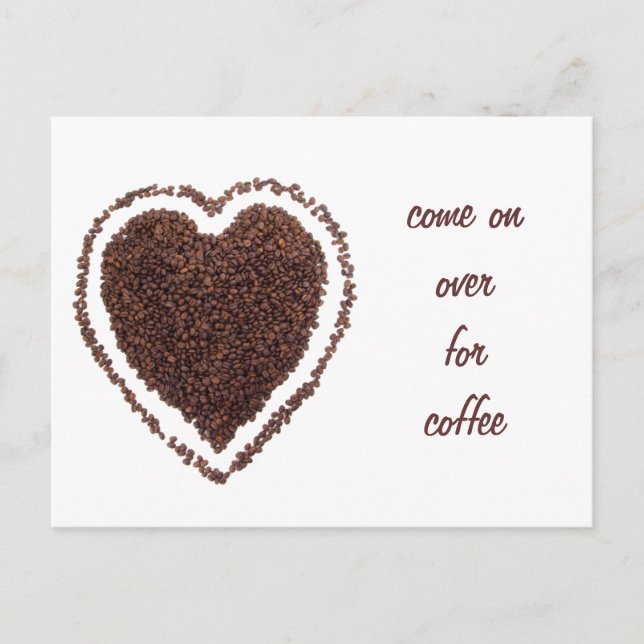 coffee heart postcard (Front)