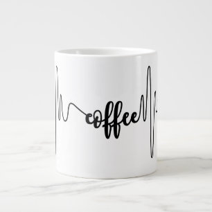Coffee heartbeat mug