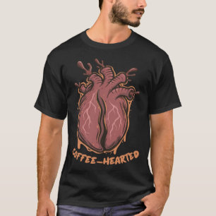 Coffee Hearted Heart Anatomy Caffeine Coffee Lover T-Shirt
