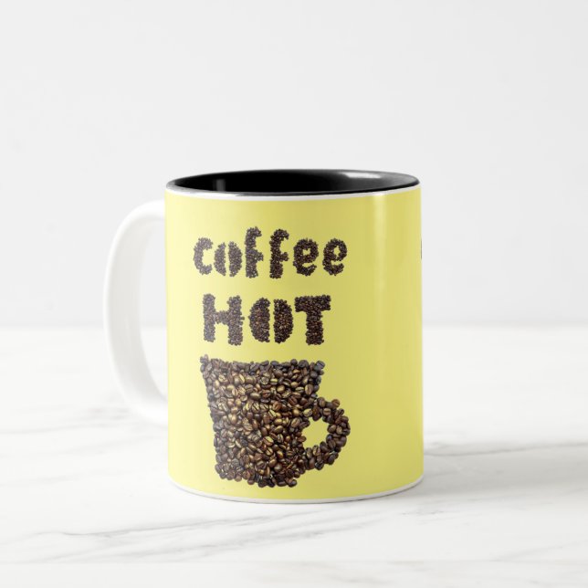 Coffee Hot Okay Two-Tone Coffee Mug (Front Left)