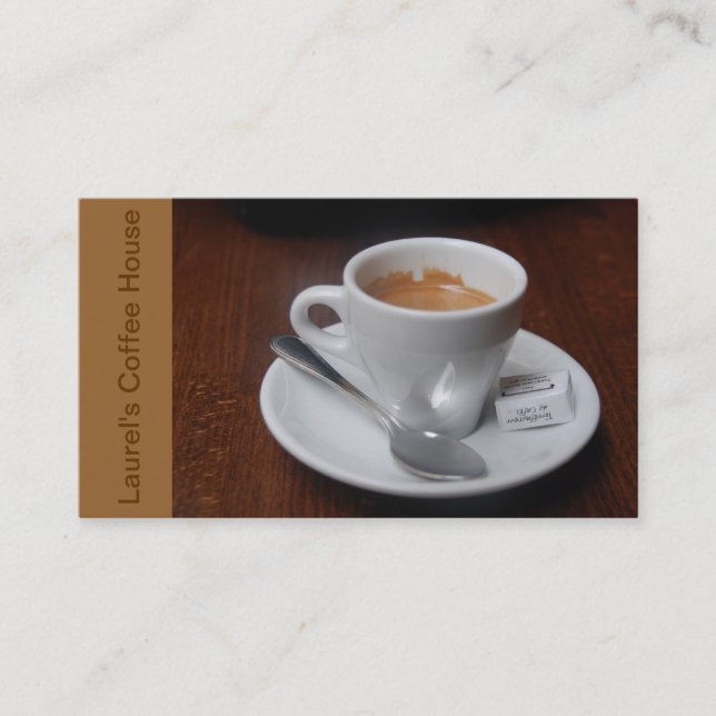 Coffee House Business Cards (Front)