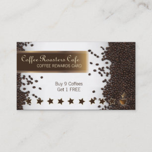 Coffee House Cafe Rewards Card Business Card