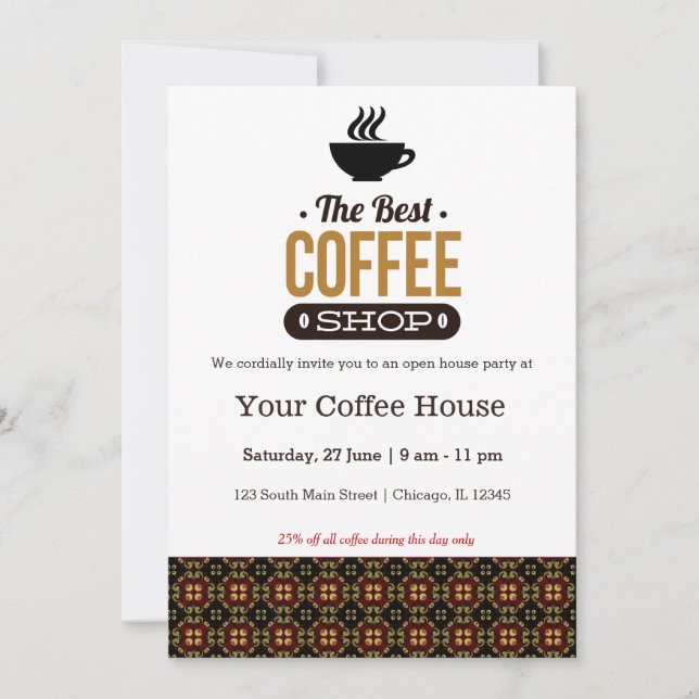 Coffee House Invitation (Front)