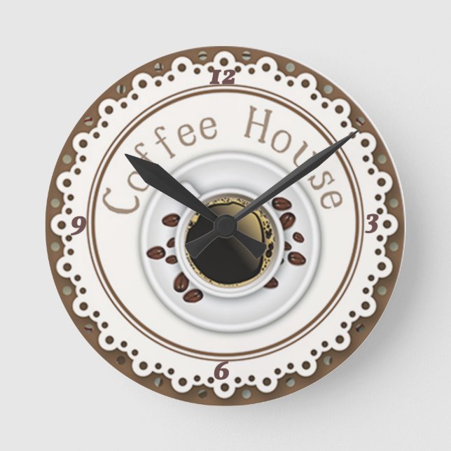 Coffee house round clock (Front)