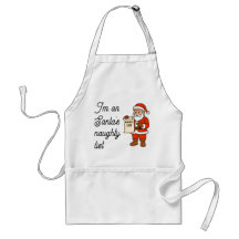 Coffee House Sleuths Apron: Santa's Naughty List