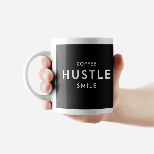 Coffee Hustle Smile Mug (Creator Uploaded)