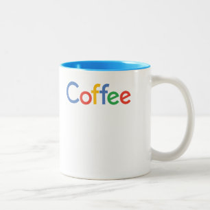 coffee in google font mug