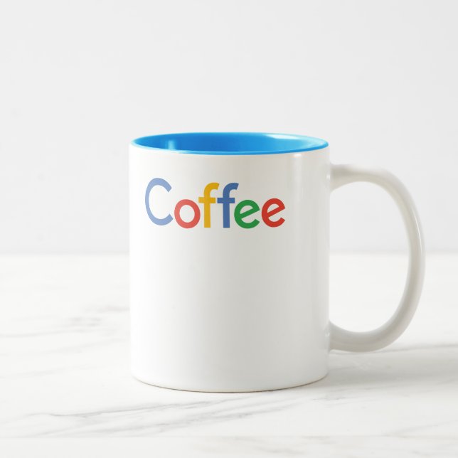 coffee in google font mug (Right)