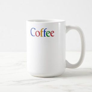 coffee in google font mug