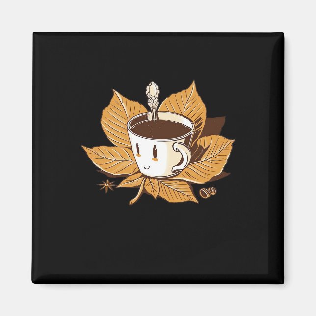 Coffee In The Fall Autumn It’s Fall Y’all Magnet (Front)