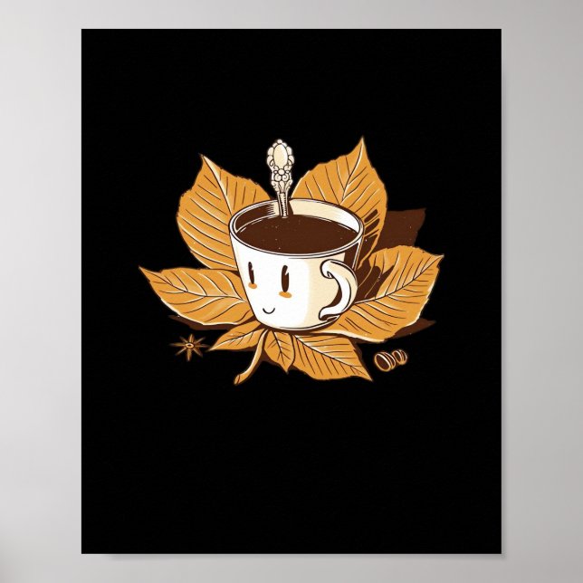 Coffee In The Fall Autumn It’s Fall Y’all Poster (Front)