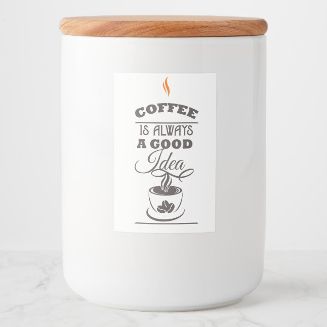 Coffee is Always a Good Idea Food Label (Front)