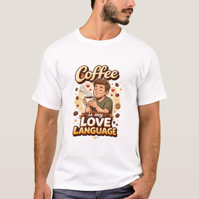 Coffee Is My Love Language T-Shirt (Front)