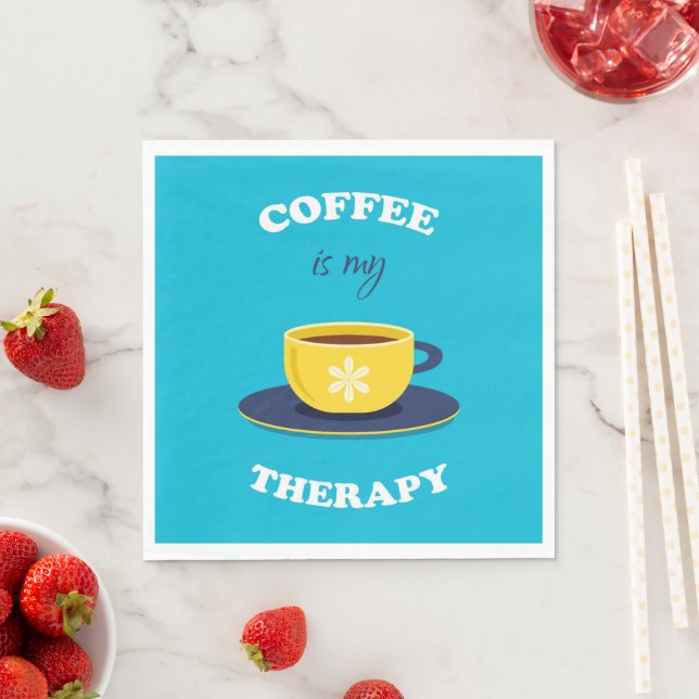 Coffee Is My Therapy Paper Napkin (Insitu)