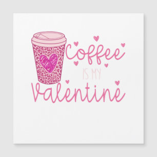 Coffee is my Valentine T-Shirt Throw Pillow Postca