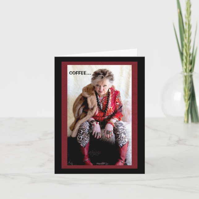 COFFEE is vital for survival Card (Front)