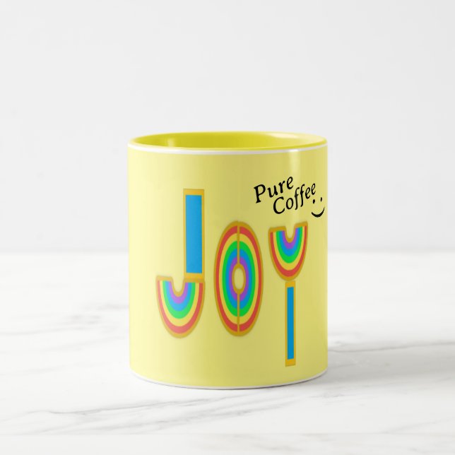 Coffee Joy Two-Tone Coffee Mug (Center)