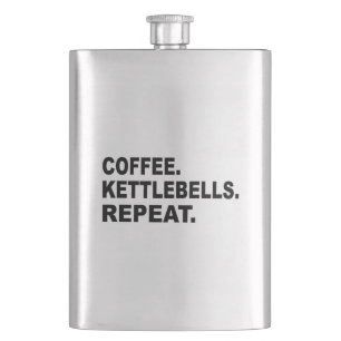 Coffee Kettlebells Repeat Hip Flask