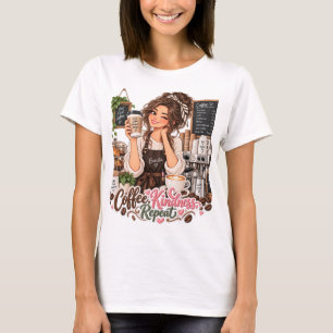 Coffee Kindness Repeat Barista T-Shirt