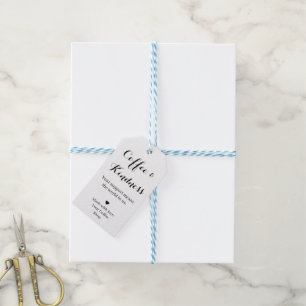 Coffee & Kindness Script Gift Tag