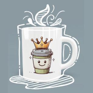 Coffee King Kawaii Mug