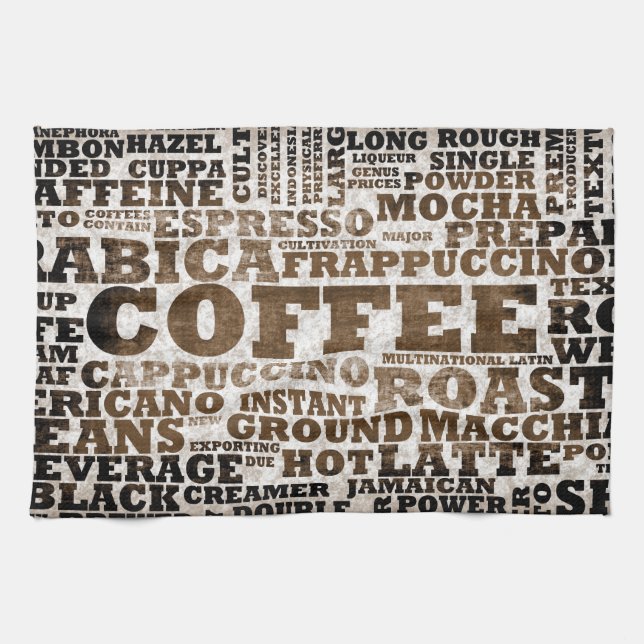 Coffee Kitchen Towel (Horizontal)