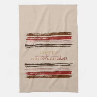 Coffee Language Kitchen Towel