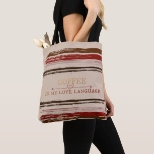 Coffee Language Tote Bag