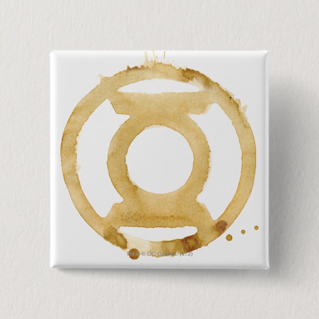 Coffee Lantern Symbol 2 Inch Square Button (Front)