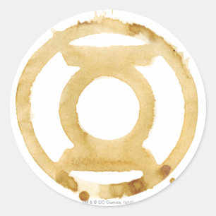 Coffee Lantern Symbol Classic Round Sticker