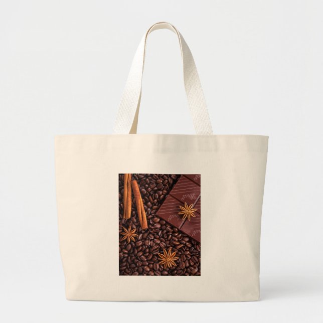 coffee large tote bag (Front)