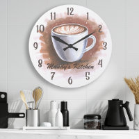 Coffee Latte Espresso Personalized Kitchen Wall