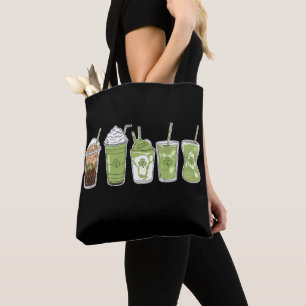 Coffee Latte Green Cute Irish St Patrick's Day Tote Bag