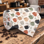 Coffee Latte Lovers Custom Necktie<br><div class="desc">This custom necktie is perfect for the coffee lover in your life! Featuring a unique and eye-catching design,  this tie is a stylish way to express their passion for the perfect cup. Whether it's for a special occasion or everyday wear,  this necktie makes a thoughtful and memorable gift.</div>