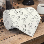 Coffee Latte Lovers Custom Necktie<br><div class="desc">This custom necktie is perfect for the coffee lover in your life! Featuring a unique and eye-catching design,  this tie is a stylish way to express their passion for the perfect cup. Whether it's for a special occasion or everyday wear,  this necktie makes a thoughtful and memorable gift.</div>