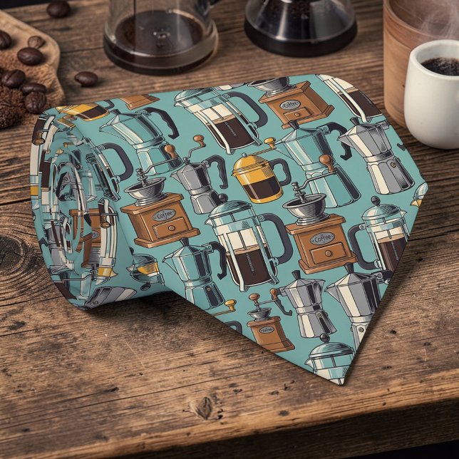 Coffee Latte Lovers Custom Necktie (Creator Uploaded)