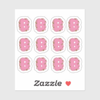 Coffee Letter B: Monogram Initial Sheet