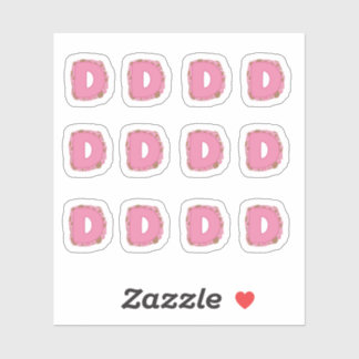 Coffee Letter D: Monogram Initial Sheet