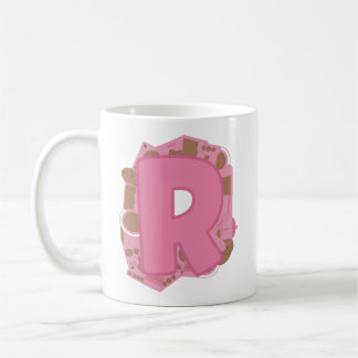 Coffee Letter R: Monogram Initial Mug