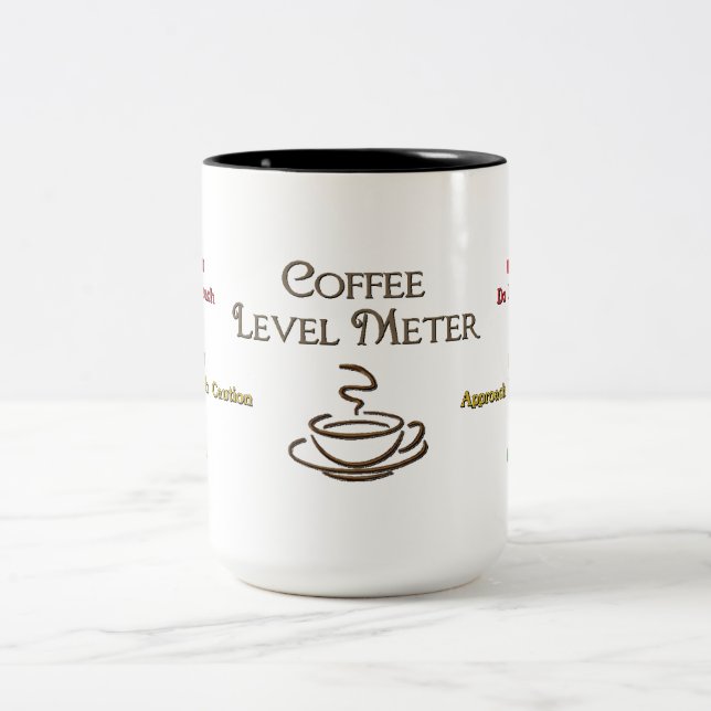 Coffee Level Meter Coffee Mug (Center)