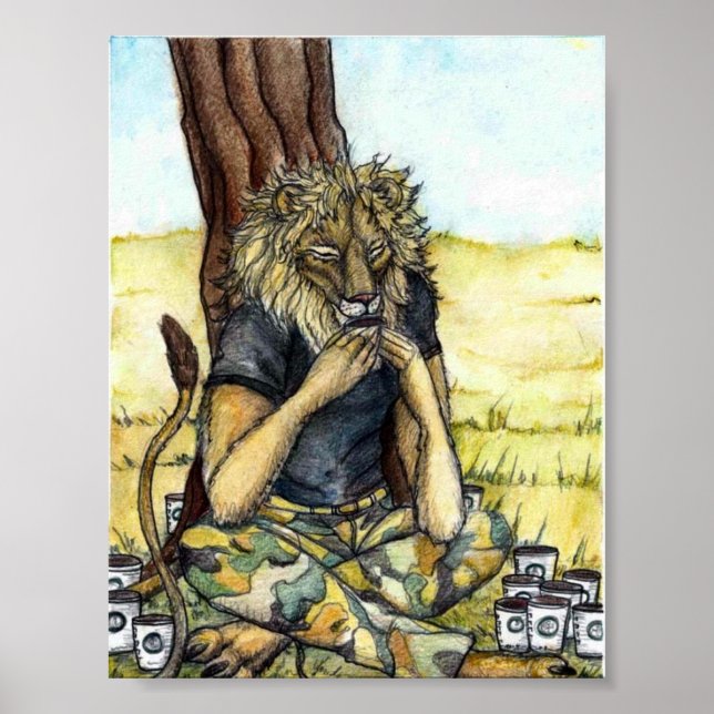 Coffee Lion-poster Poster (Front)