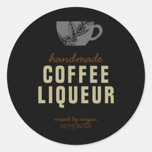 Coffee Liqueur  Classic Round Sticker