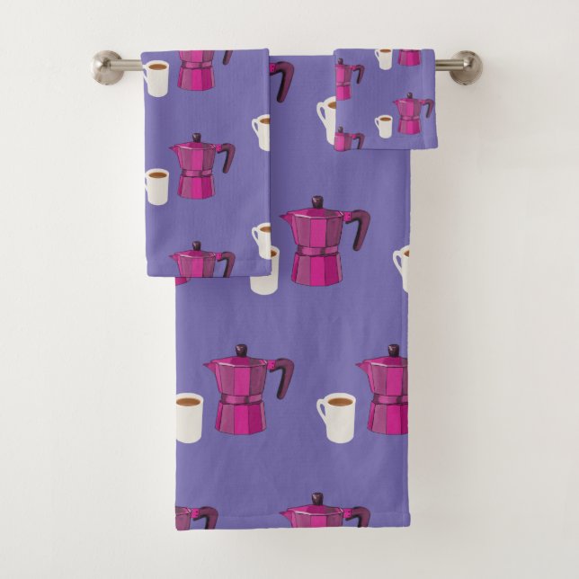 Coffee Love  Bath Towel Set (Insitu)